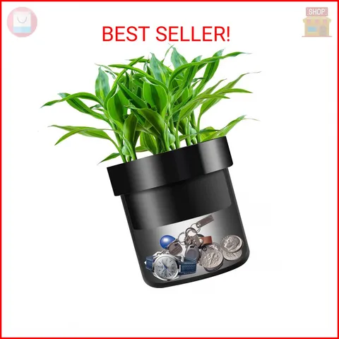 Younion Flower Pot Diversion Safe with Key Lock, Secret Hidden Safe Lock Box, Pe