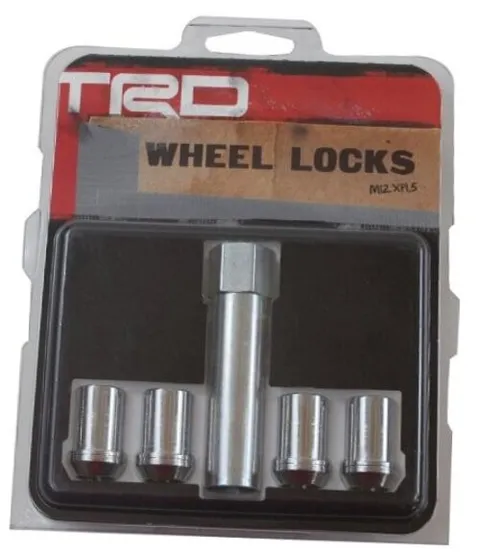 Genuine Toyota Accessories PTR27-34061 TRD Wheel Lock Set