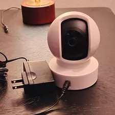 TP-Link Kasa Spot Pan Tilt EC70 1080p Wi-Fi Indoor Cam 24/7 White Alexa