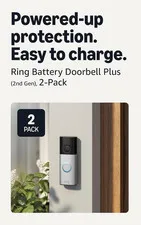 Battery Doorbell plus (Newest Model), Retinal 2K with Wide-Angle Video, up to 6X
