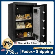 2.6 Cu.Ft Home Office Security Safe, Electronic Keypad Lock, Removable Shelf