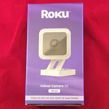Roku Indoor Camera SE 1080p Wi-Fi White, Motion/Sound Detect, Color Night, 2-Way