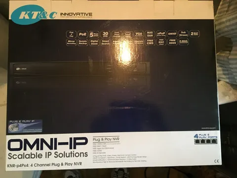 USED OMNI-IP Scalable IP Solutions 4 Channel Plug & Play NVR