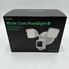 Wyze Cam Floodlight V2 Motion-Activated 2K HD Color Night Vision Camera