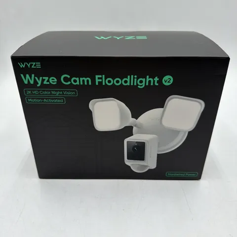 Wyze Cam Floodlight V2 Motion-Activated 2K HD Color Night Vision Camera