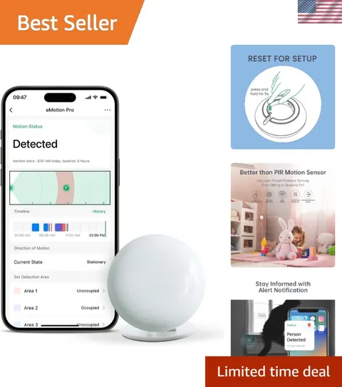 Emotion Pro Smart Motion Sensor with 24GHz Radar & Home Assistant Integration