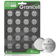 CR2450 Lithium 3V Coin Battery Long Lasting, Child Safety, Suitable CR2450-20