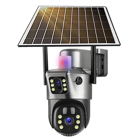 4G/WiFi Solar Security Monitor – HD Night Vision, Waterproof