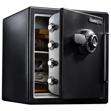 Fireproof Waterproof Safe Security Box Dial Combination Home Office 1.23 Cu