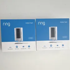Ring Indoor Cam (2nd Gen) 2-Pack HD Wi-Fi Plug-In Color Night Vision