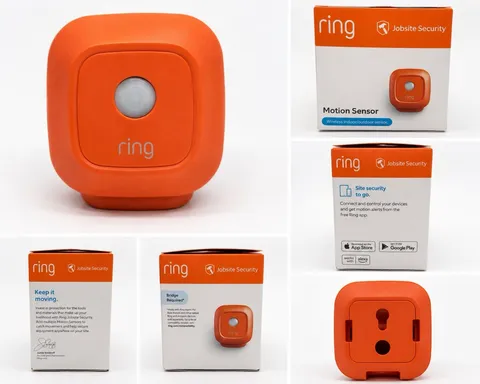 Ring Jobsite Security Motion Sensor Wireless Indoor/Outdoor Orange