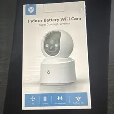 Yesyamo Y660 2.5K Indoor Battery Wi‑Fi PTZ Security Camera 2‑Way Audio