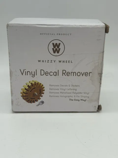 Whizzy Wheel Car Decal and Sticker Remover with Drill Adapter Tool Kit 1 Pack