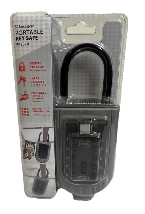 Sandleford PORTABLE KEY STORAGE SAFE 150x60x45mm Digital Combination Lock