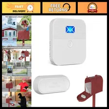 Wireless Mailbox Alarm System - 600ft Range Chime Notification with LED Alert