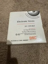 DSC Electronic Burglar Alarm Siren SD 15W-ULF ~ 15 Watt Dual Tone Surface Mount