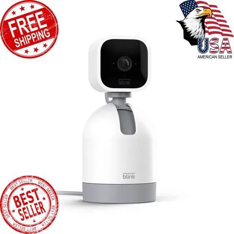 Blink Mini Pan-Tilt Camera Rotating White 1 Camera
