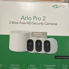 Arlo Pro 2 Security 3 Camera Bundle Wire-Free HD Camera & Base! Missing Pieces!