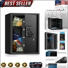 Versatile 1.8 Cu.Ft. Steel Security Safe with Digital Lock & Removable Shelf