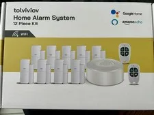 Tolviviov 12 Piece WiFi Home Alarm System Kit No Monthly Fee Alexa Compatible 