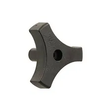 JR Products 20195 Tri-Lug Window Knob - 13/16" 13/16 Inch Black