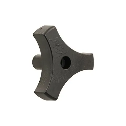JR Products 20195 Tri-Lug Window Knob - 13/16" 13/16 Inch Black