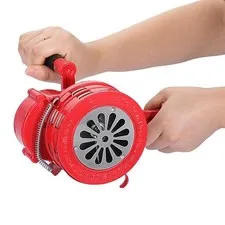 Hand Crank Siren Manual Operated Air Raid Siren with Foldable Handle for Spor...