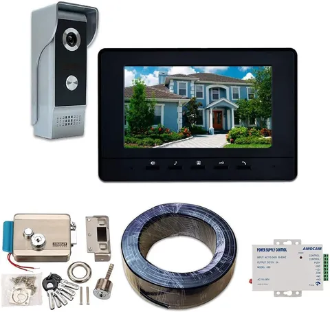 Video Intercom System and Electric Electronic Door Lock and K80 12V Power Supply