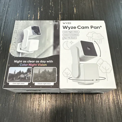 Lot of 2 Wyze Cam Pan v3 Indoor/Outdoor Wifi Smart Home Security Camera New