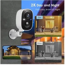 2K Color Night Vision Wireless Security Cameras 2-Pack
