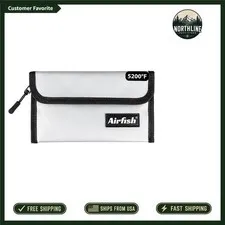 5x8 Fireproof Wallet - Waterproof Zippered Bag for Passport & Jewelry Protection