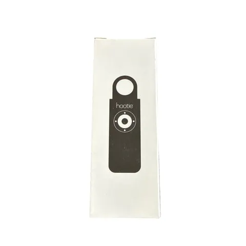 Hootie Personal Keychain Alarm for Protection of Women Kids Siren Light - Black 