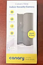 Canary View Indoor 1080p Wi-Fi Home Security Camera Black New Sealed