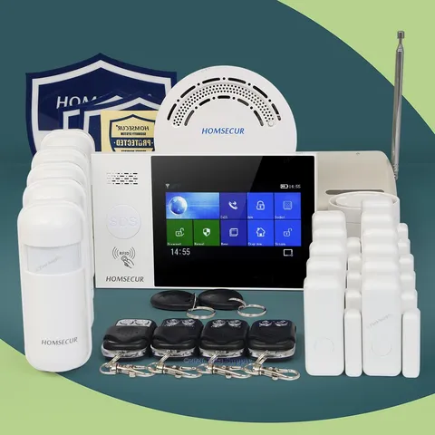 HOMSECUR Intruder Alarm System Home Wireless Security Alarm System App Control