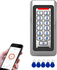Door Access Control Keypad, Stainless Steel Outdoor IP68 Waterproof, 2000 Users,