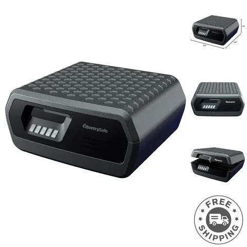 Fireproof Waterproof Lock Box with Digital Keypad & Anti-Theft Alarm, 0.36 cu ft