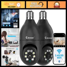 2K Wireless Light Bulb Security Camera - Indoor/Outdoor, Human Detection, Color