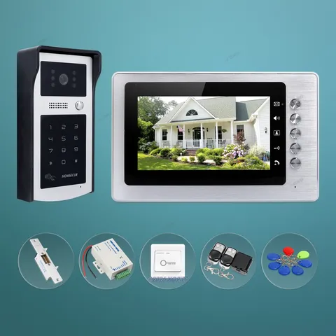 7inch Video Security Door Phone with Mute Mode for Home Security for House/ Flat