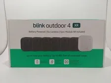 Blink Security Cameras 6 Camera Set Outdoor 4 XR with Sync Module HD Wireless