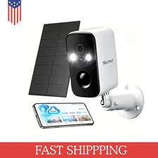 Wireless  1080P Security Camera 2K WiFi Solar Battery Power Camera Outdoor