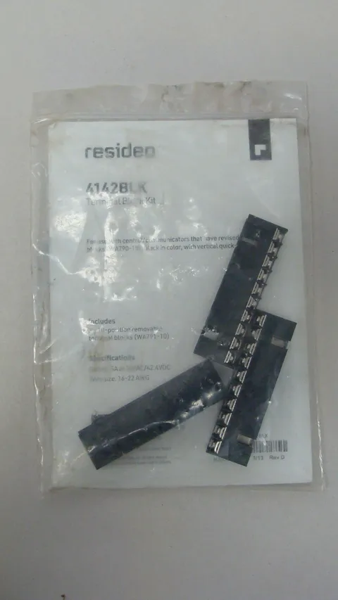 Resideo Ademco 4142BLK Terminal Block Kit for Home Security System Black NEW