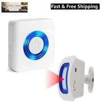 Wireless Caregiver Pager Motion Sensor Alarm Indoor Room Bed Alarms and Fall ...