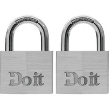 Do it 1-1/2 In. Aluminum Keyed Padlock (2-Pack) 1840TDIB SIM Supply, Inc.