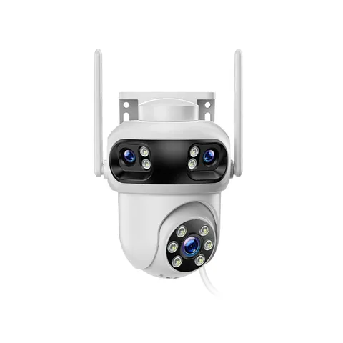 Triple-Lens Security Camera Wireless Outdoor, WiFi Camera for Home Security, ...