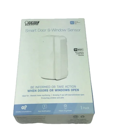 Feit Smart Door & Window Sensor Wifi Works with Feit Electric App 2 pk