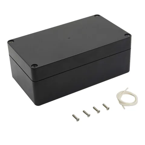 LeMotech Project Box ABS Plastic Junction 6.2" x 3.5" x 2.4", Black (1 pack) 