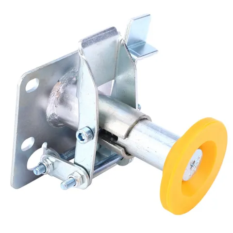 Trolley Brake Floor Lock Galvanized With TPU Pad For 3 Casters