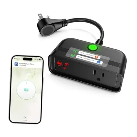 Power Failure Alarm WiFi, Outdoor Power Outage Alarm with App Alert & Loud 