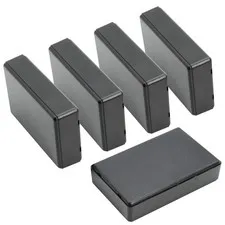 LeMotech Project Box, 5 Pieces ABS Electrical 3.6" x 2.3" x 0.9"(5pc), Black 