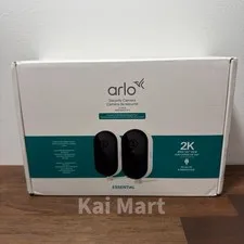 2025 Arlo Essential 2K Indoor/Outdoor Security Camera System (2-Pack) - NEW